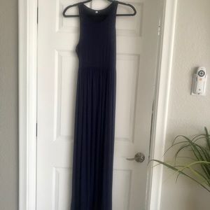 Navy blue maxi dress